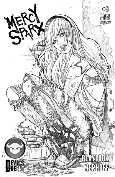 Mercy Sparx #5 Jen Broomall Line Art Edition