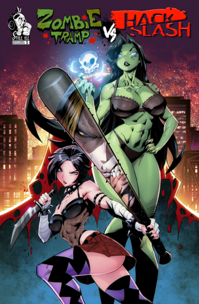ZOMBIE TRAMP vs. HACK/SLASH #1: Pablo Munoz Cover (SFW)