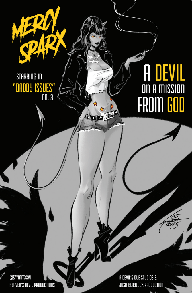 Mercy Sparx: Daddy Issues #3 - Noir Variant- KICKSTARTER EXCLUSIVE